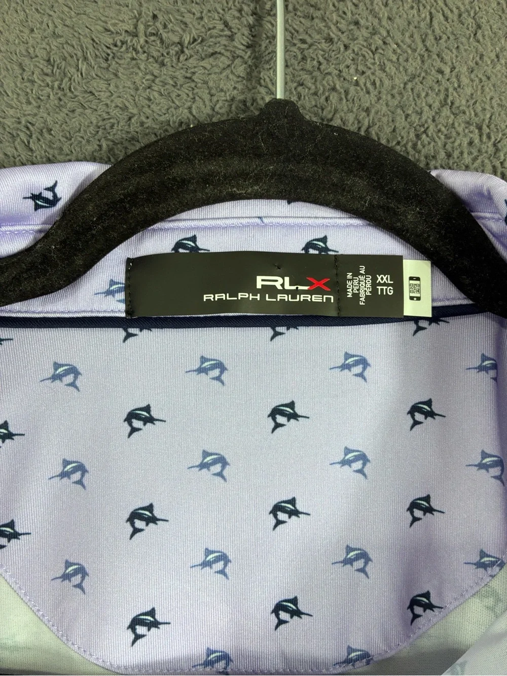 RXL Ralph Lauren Lilac Polo with  Micro Motif